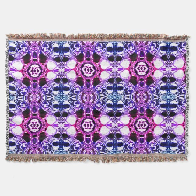 Cobertor Forma se misturar o azul claramente a rosa. (Frente)