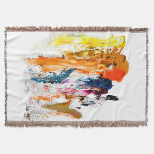 Cobertor Formas Abstratas Nascidas da Paleta de um Artista