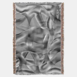 Cobertor Formas de cinza curvas, com tons luminosos