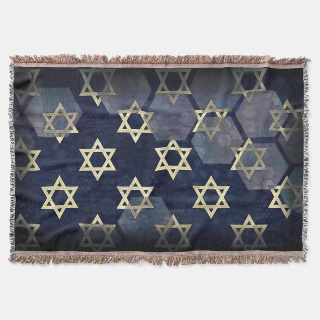 Cobertor Forte vibe de Hanukkah da SlipperyJoe's Estrela de (Frente)