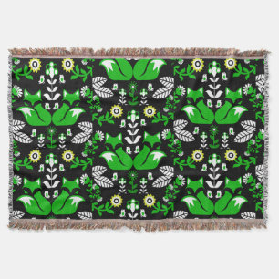 Cobertor Fox Nordic Scandinavian Folart Tablecloth