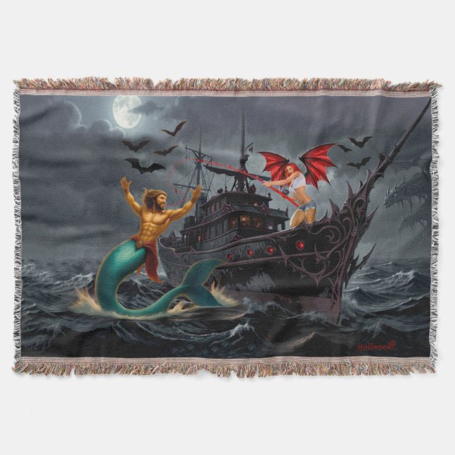 Cobertor Foxy Roxy Vampira Rebelde - Alto Mar (Frente)