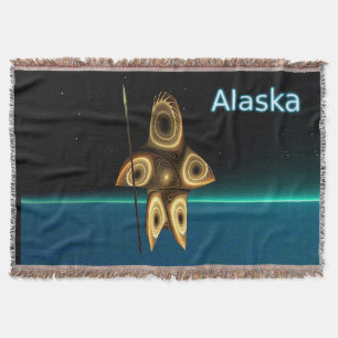 Cobertor Fractal Inuit Hunter - Alasca