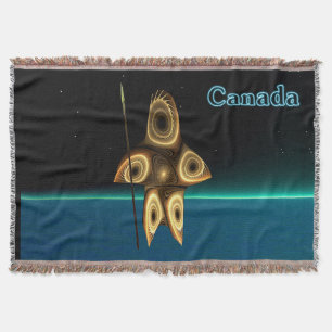 Cobertor Fractal Inuit Hunter - Canadá
