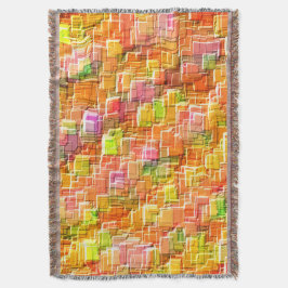 Cobertor Fragmentação exagerada de arremessos quadrados emb