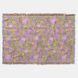 Cobertor Frangipanos Rosa E Amarelo, Lançar