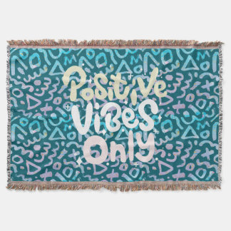 Cobertor Frascos positivos apenas verdes geométricos