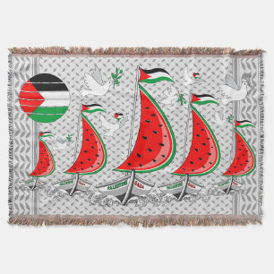 Cobertor Freedom Global Sumud Flotilla Boats para Gaza