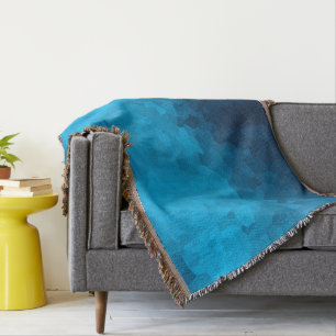 Cobertor Fundo Azul Cristalizado por abstrato