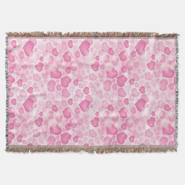 Cobertor Fundo com corações (Frente)