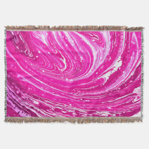 Cobertor Fundo de pintura rosa mista.