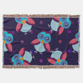 Cobertor fundo do padrão coruja