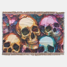 Cobertor Funky Skulls