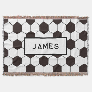 Cobertor Futebol infantil Padrão de futebol Aniversário do 