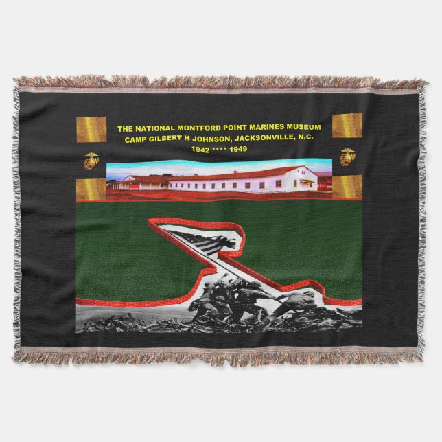 Cobertor FUZILEIROS NAVAIS gerais do PONTO do MUSEU (Frente)