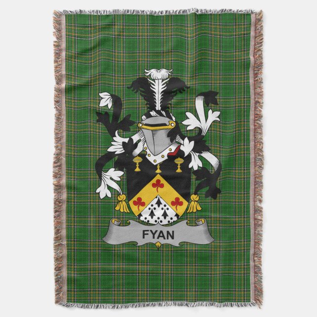 Cobertor Fyan irlandês ou Faghan Casaco de Guarda Familiar  (Frente Vertical)