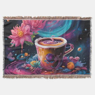 Cobertor Galaxy Garden Coffee Art