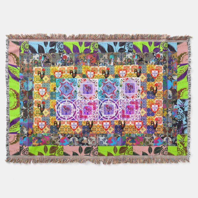 Cobertor Galo de Barcelona, Portugal (Frente)