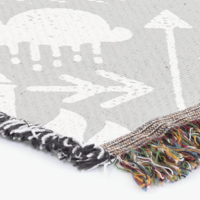 Cobertor Garotas brancas e Cinzas Bear Deer Lodge Boys (Canto)