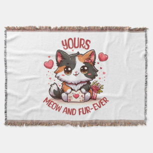Cobertor Gatinho Calico Adorável Dia dos Namorados