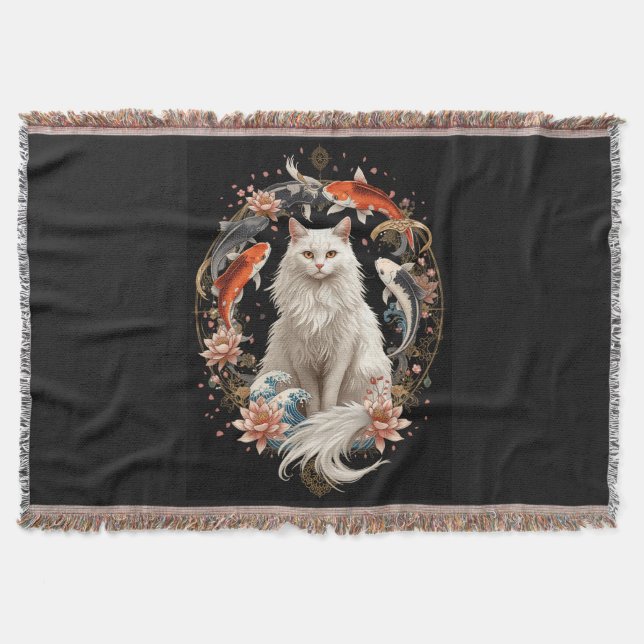 Cobertor Gato Preto Celestial (Frente)