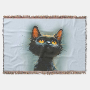 Cobertor Gato Preto Encantado