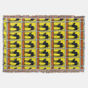 Cobertor Gatos abstrato