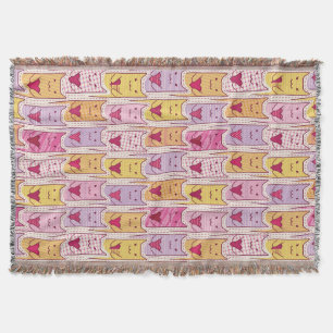 Cobertor Gatos bonitos com corações Loving