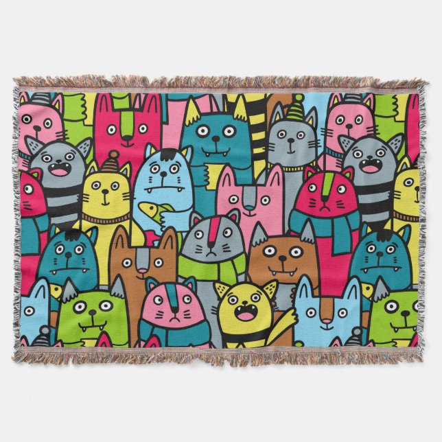 Cobertor Gatos e gatinhos (Frente)