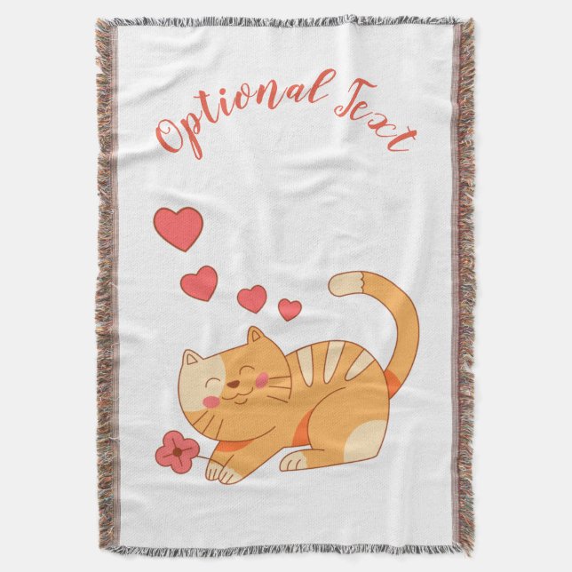 Cobertor Gelado Adorando Laranja Tabby Kitten (Frente Vertical)