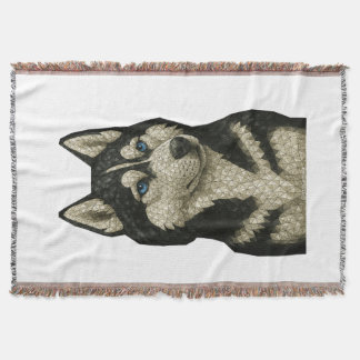 Cobertor Gema de Husky Siberiano