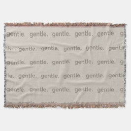 Cobertor Gentle Repeated Word Pattern Cozy, Calm & Soft 