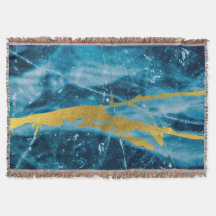 Geode Agate Gemstone Blue e Dourado