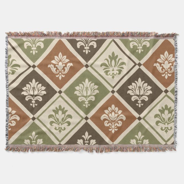 Cobertor Geometric Floral (Frente)