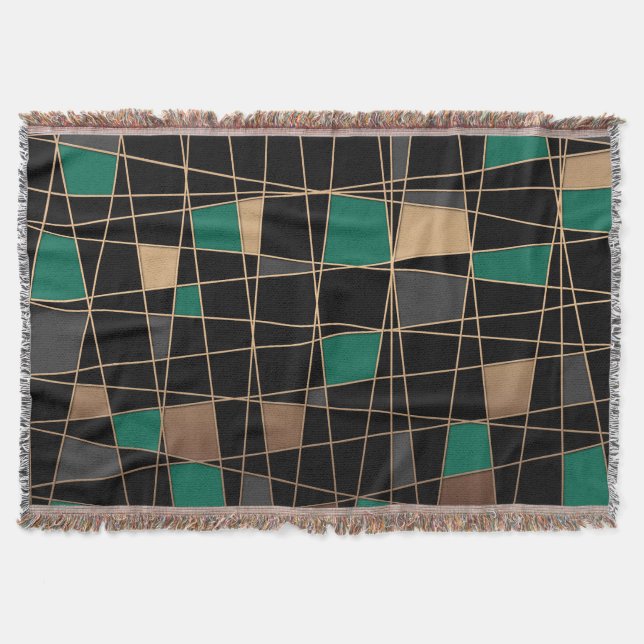 Cobertor Geométrico, abstrato (Frente)