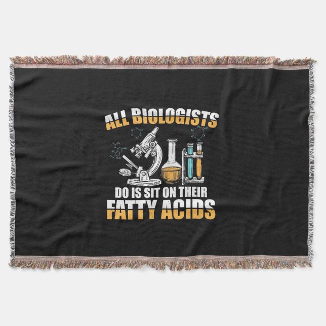 Cobertor Gifts Teacher | All Biologists Do It (Frente)