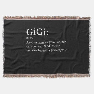 Cobertor Gigi Definition T Women Gigi Gift Avó Aniversári