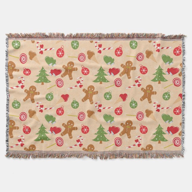 Cobertor Gingercake Man, Candy and sorvete (Frente)