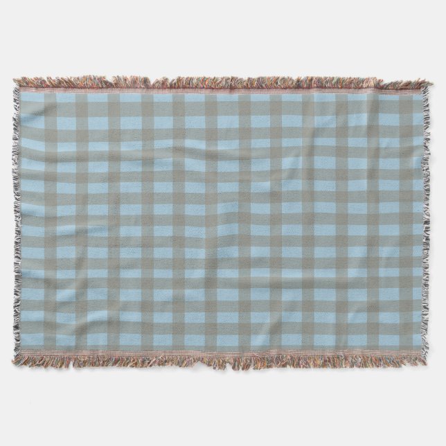 Cobertor Gingham Blue  (Frente)