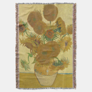 Cobertor Girassóis, Pintura a Óleo de Natureza Morta, Van G