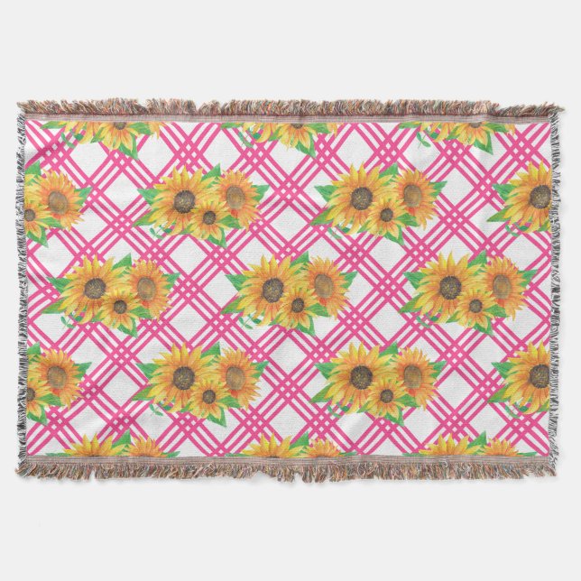 Cobertor Girassol Rosa (Frente)
