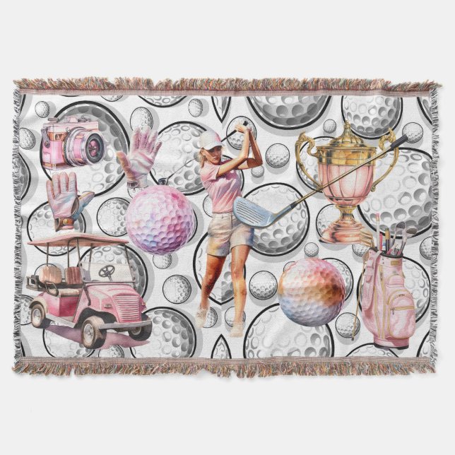 Cobertor Girls Go Golfing (Frente)