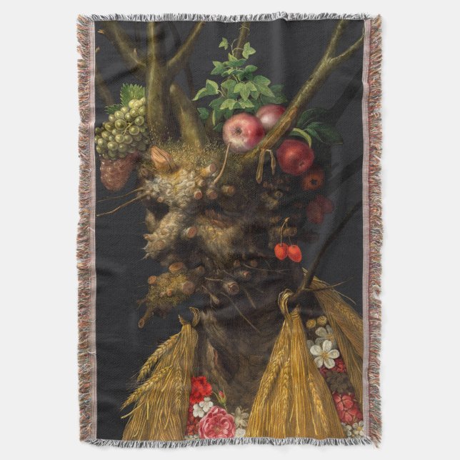 Cobertor Giuseppe Arcimboldo - Quatro Assentos numa Cabeça (Frente Vertical)