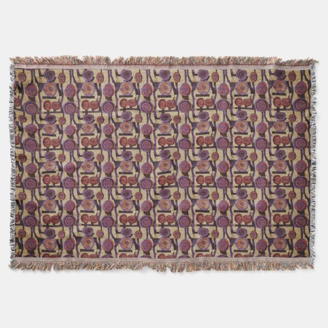 Cobertor Glasgow Rose - Art Nouveau Inspired (Frente)