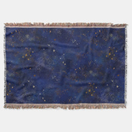 Cobertor Gold and Navy Stars