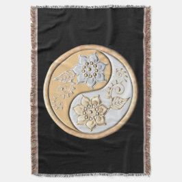 Cobertor Gold & Silver Yin Yang 