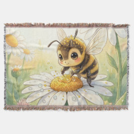 Cobertor Golden Bumblebee in Bloom Dance