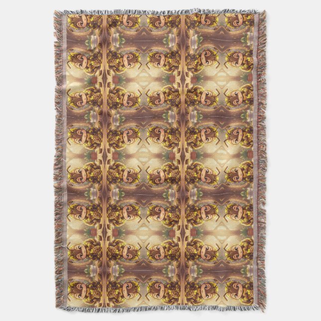 Cobertor Golden Bumblebee in Bloom Dance.12 (Frente Vertical)