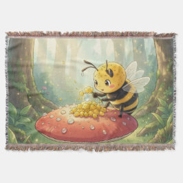 Cobertor Golden Bumblebee in Bloom Dance.2