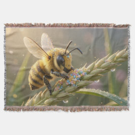 Cobertor Golden Bumblebee in Bloom Dance.7